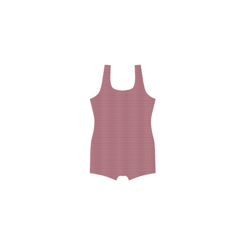 Pink Bricks Design Classic One Piece Swimwear (Model S03)