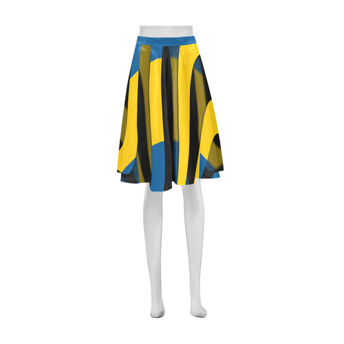The Flag of Sweden Athena Women's Short Skirt (Model D15)