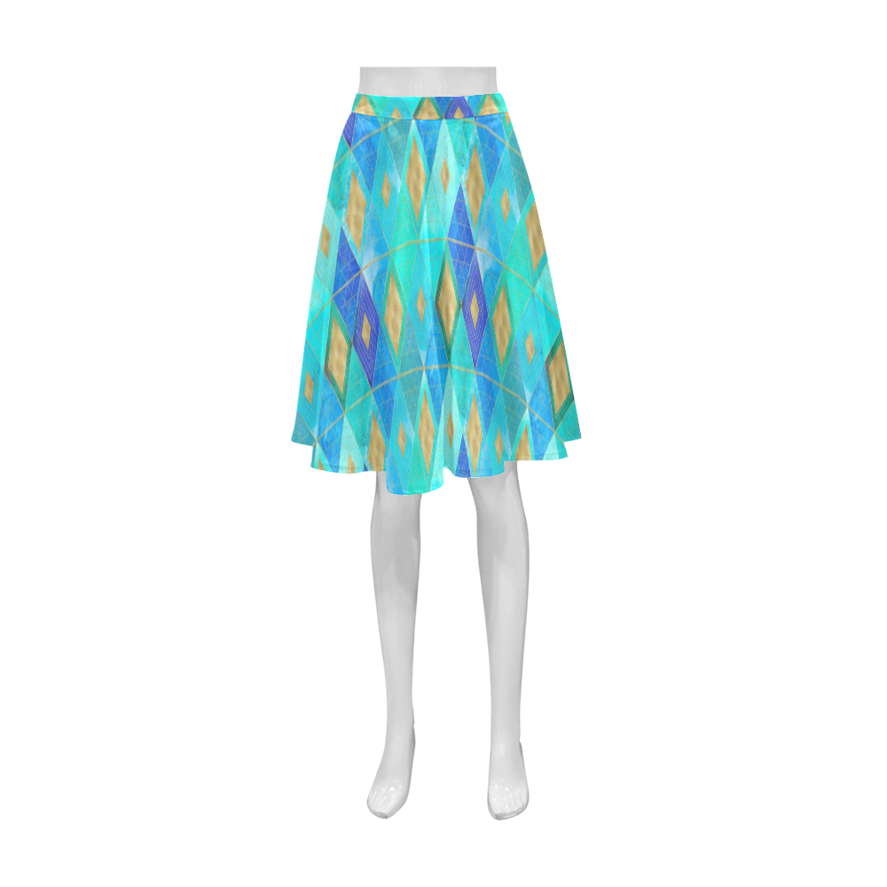 Under water Athena Women's Short Skirt (Model D15)