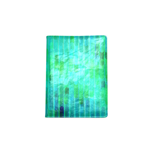 Beautiful Blue Green Abstract Pattern Custom NoteBook B5