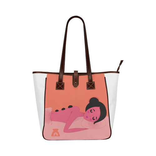 New in shop : Vintage fashion illustration on Bags. Luxury shop with designers items. New edition 20 Classic Tote Bag (Model 1644)