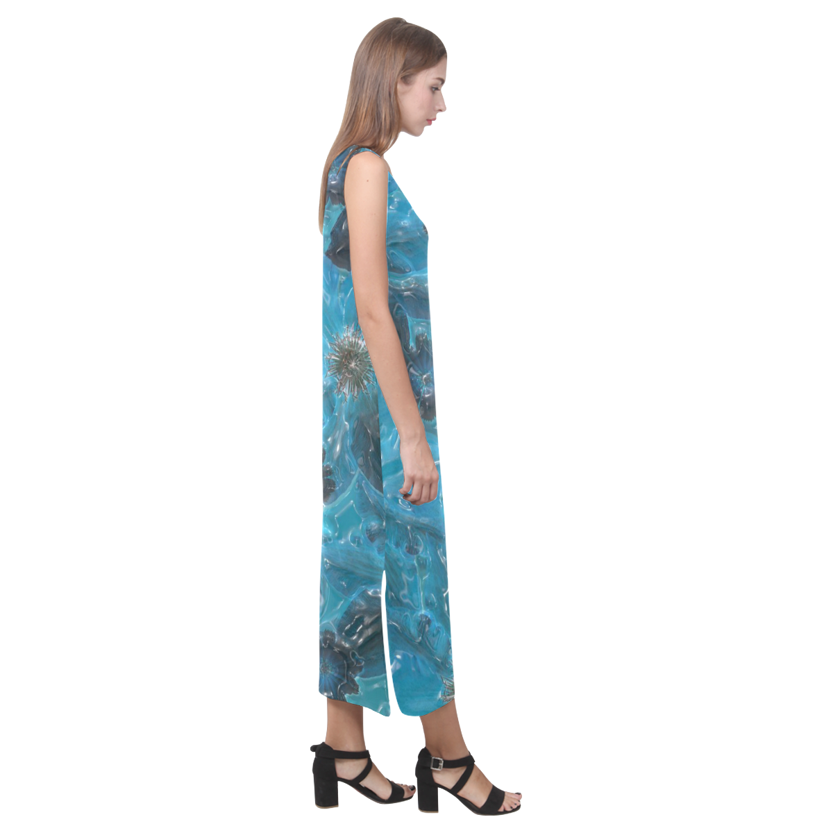 Floral ArtStudio 261016 D Phaedra Sleeveless Open Fork Long Dress (Model D08)