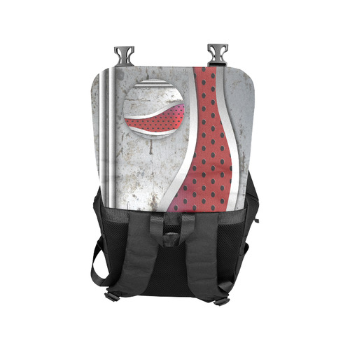 3D metal textured art Casual Shoulders Backpack (Model 1623)