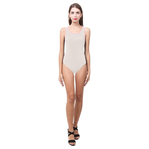 Bridal Blush Vest One Piece Swimsuit (Model S04)