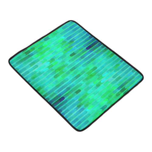 Beautiful Blue Green Abstract Pattern Beach Mat 78"x 60"
