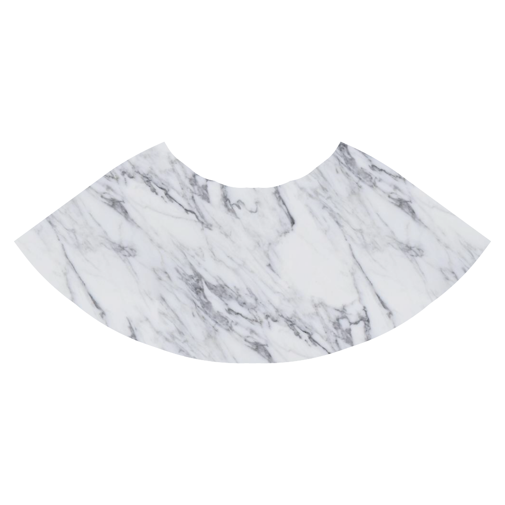 italian Marble,white,Trieste Athena Women's Short Skirt (Model D15)