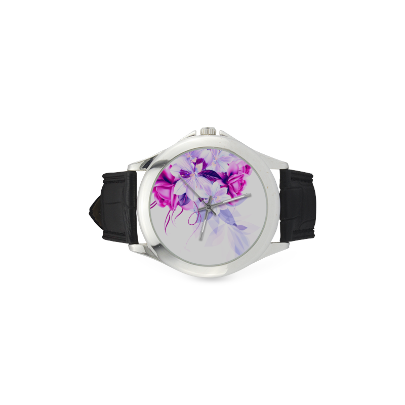 New arrival in shop. "Vintage" luxurious wedding watches. New edition with handdrawn flowe Women's Classic Leather Strap Watch(Model 203)