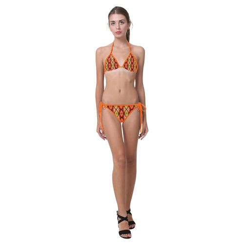 Melons Pattern Abstract Custom Bikini Swimsuit (Model S01)