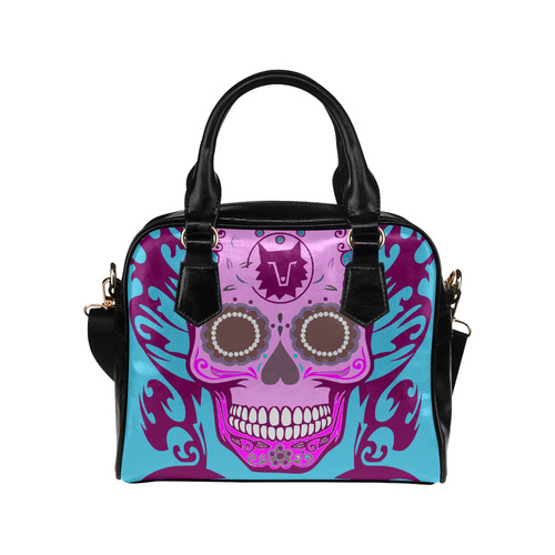 SKULL BABYBLUE Shoulder Handbag (Model 1634)