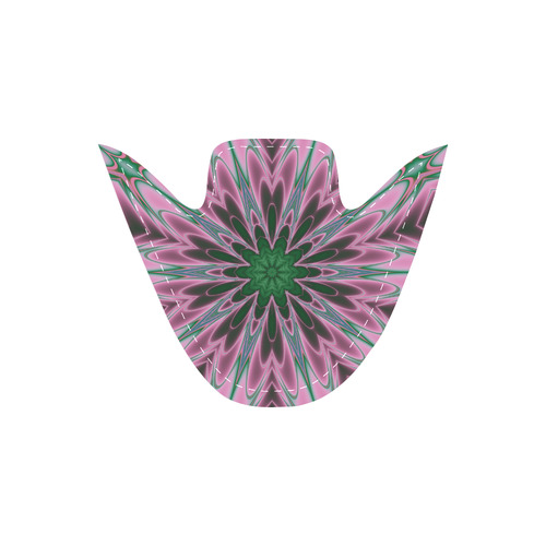 Fractal Kaleidoscope Mandala Flower Abstract 27 Women's Unusual Slip-on Canvas Shoes (Model 019)