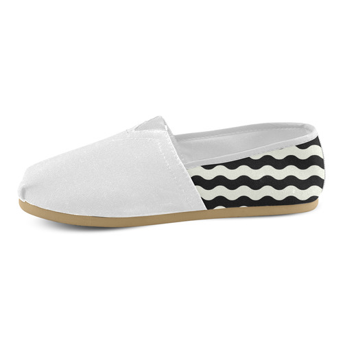 New! Designers original shoes. Black and white wave edition 2016 Unisex Casual Shoes (Model 004)
