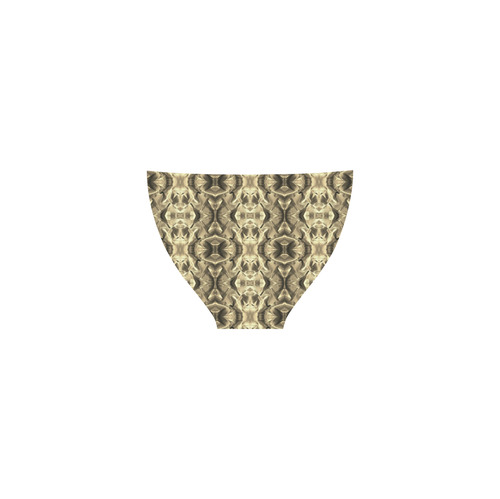 Gold Fabric Pattern Design Custom Bikini Swimsuit (Model S01)