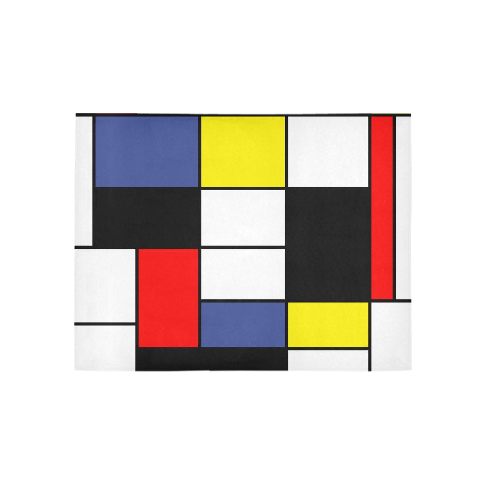 Mondrian, Minimalist Area Rug 5'3''x4'