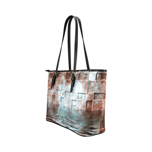 Bronze SeaGate - Jera Nour Leather Tote Bag/Large (Model 1651)