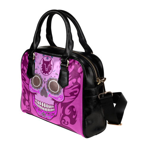 SKULL PINKY Shoulder Handbag (Model 1634)