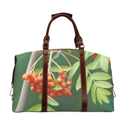 Watercolor Rowan tree - Sorbus aucuparia Classic Travel Bag (Model 1643) Remake