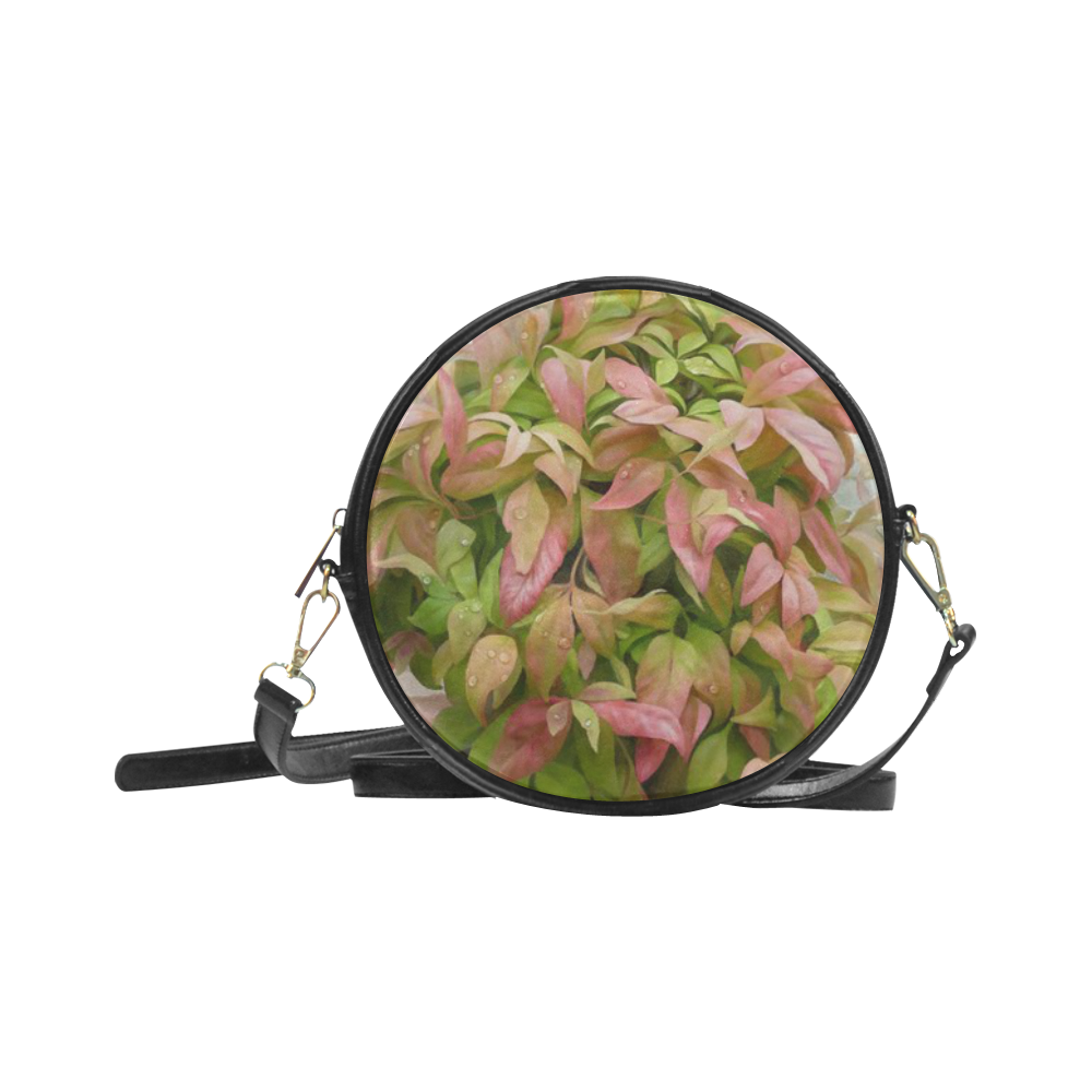 Pot full of colors, watercolors Round Sling Bag (Model 1647)