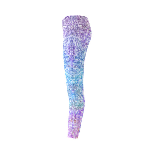 Colorful Glitter Texture Cassandra Women's Leggings (Model L01)