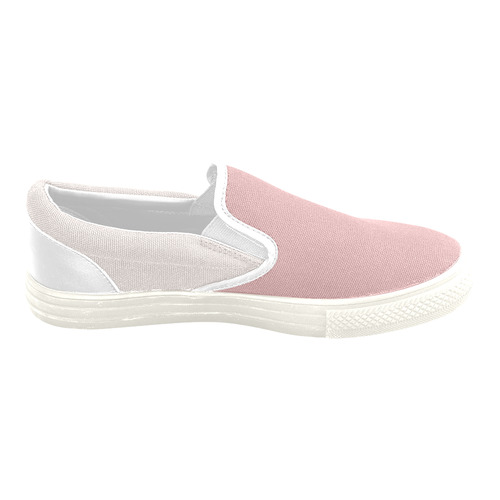 Bridal Blush and Bridal Rose Women's Unusual Slip-on Canvas Shoes (Model 019)