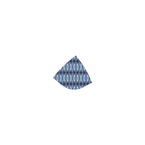 Blue White Diamond Pattern Custom Bikini Swimsuit (Model S01)