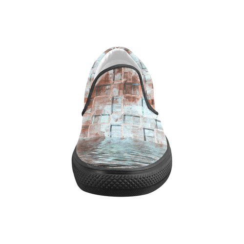 Bronze SeaGate - Jera Nour Men's Unusual Slip-on Canvas Shoes (Model 019)