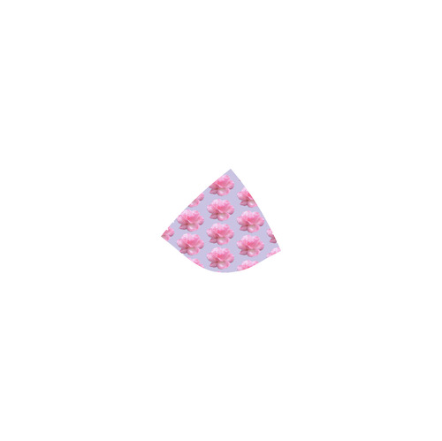 Pink Roses Pattern on Blue Custom Bikini Swimsuit (Model S01)