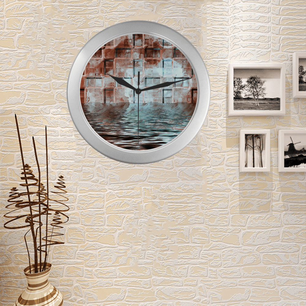 Bronze SeaGate - Jera Nour Silver Color Wall Clock