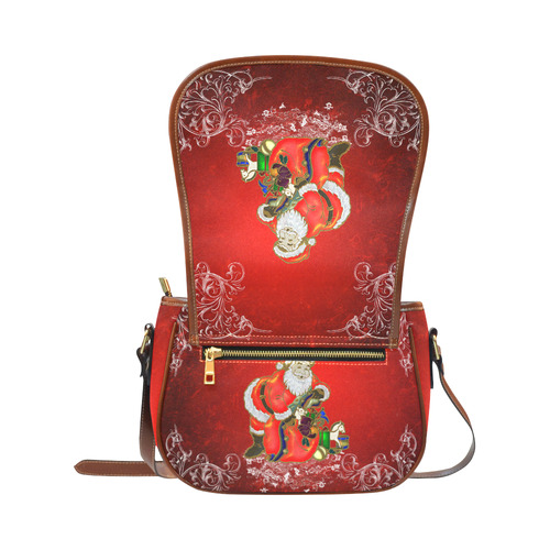 Cute toon Santa claus Saddle Bag/Small (Model 1649) Full Customization