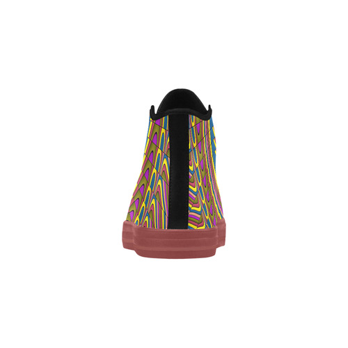 Ornament Mandala Aquila High Top Microfiber Leather Women's Shoes (Model 032)
