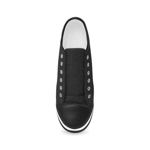 New! Luxury designers shoe / New edition in Shop : Black and White 2016 Collection Women's Canvas Zipper Shoes/Large Size (Model 001)