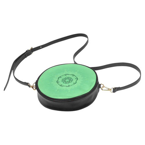 New! Emerald mandala collection. New art arrival in our designers Shop. Unique fashion. Elegant styl Round Sling Bag (Model 1647)
