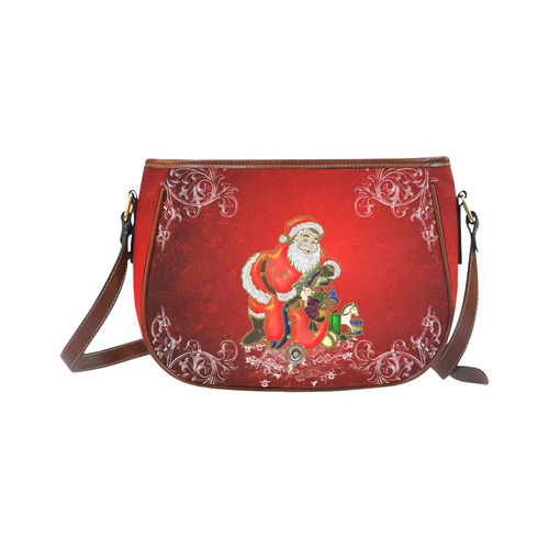 Cute toon Santa claus Saddle Bag/Small (Model 1649) Full Customization