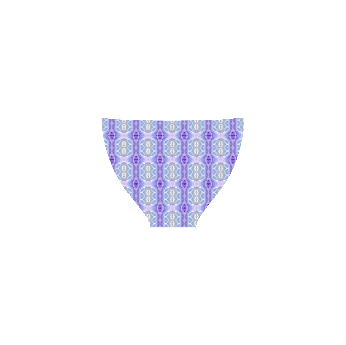 Light Blue Purple White Girly Pattern Custom Bikini Swimsuit (Model S01)