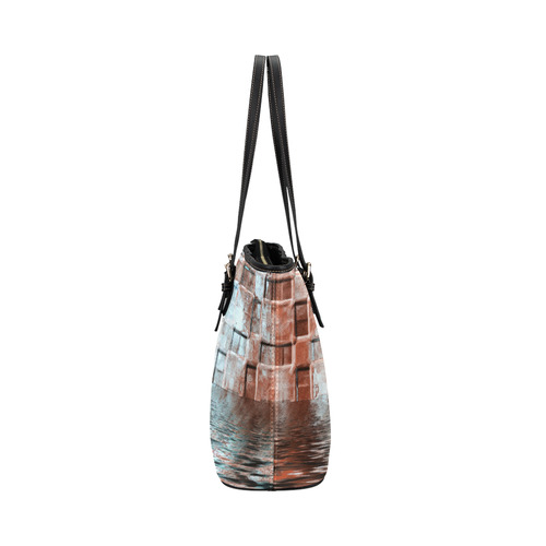 Bronze SeaGate - Jera Nour Leather Tote Bag/Large (Model 1651)