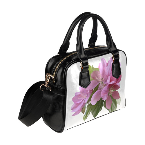 Pink Blossom Branch, watercolors Shoulder Handbag (Model 1634)