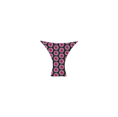 Dahlias Pattern in Pink, Red Custom Bikini Swimsuit (Model S01)