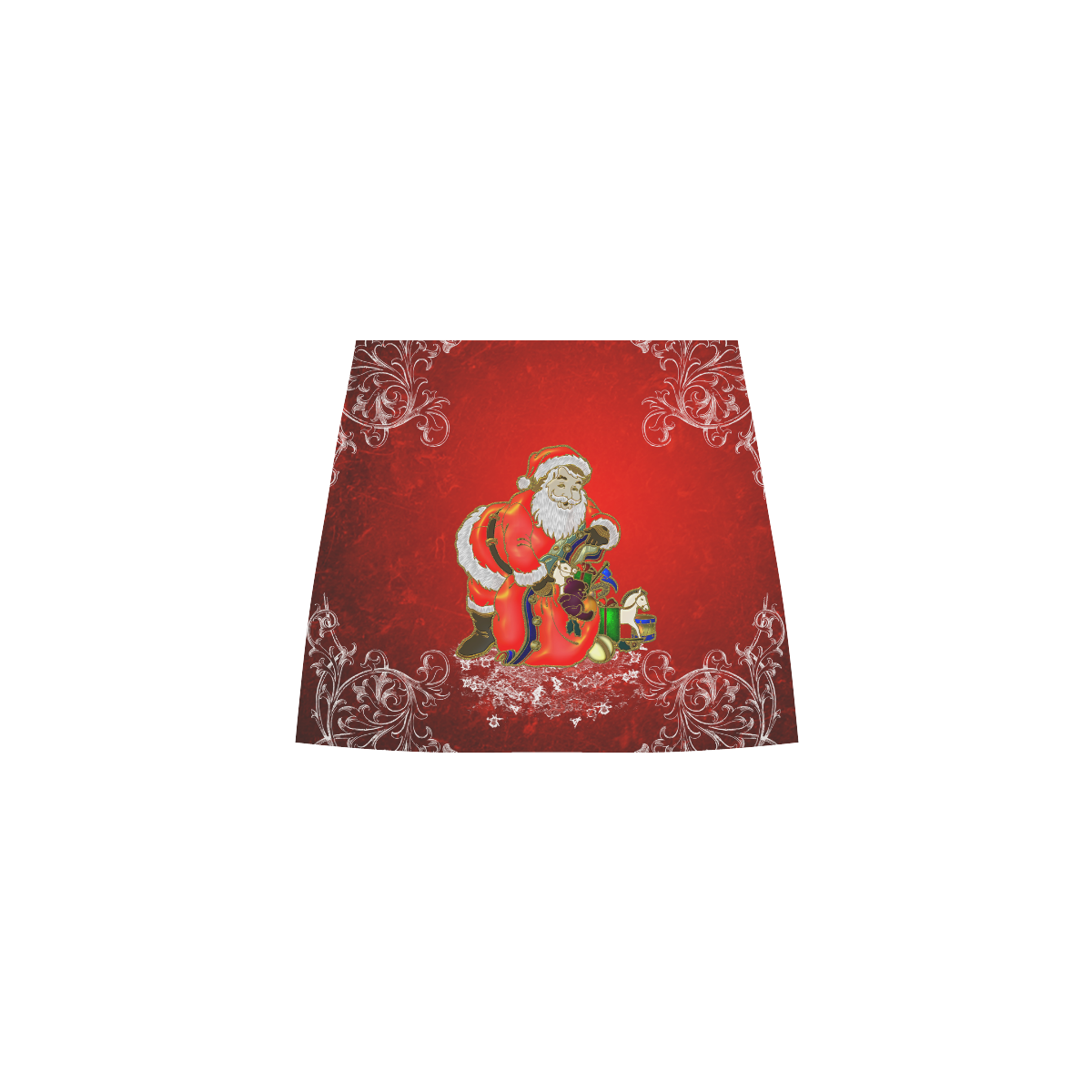 Cute toon Santa claus Eos Women's Sleeveless Dress (Model D01)