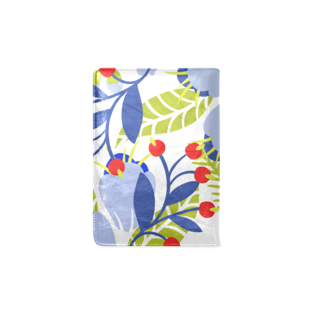 Colorful Red Blue Modern Floral Pattern Custom NoteBook A5