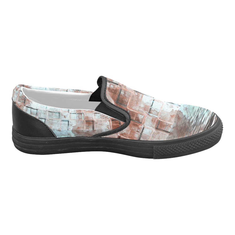 Bronze SeaGate - Jera Nour Men's Unusual Slip-on Canvas Shoes (Model 019)