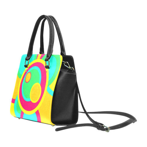 Vivid Circles Classic Shoulder Handbag (Model 1653)