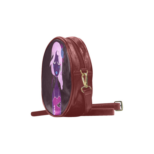 New! Original designers Fashion. New art arrival in shop. Brown and Pink edition 2016 Round Sling Bag (Model 1647)