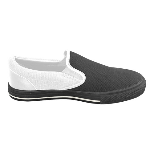 New in shop : Luxury designers artistic Shoes Vintage edition 2016 / Black and white Women's Unusual Slip-on Canvas Shoes (Model 019)
