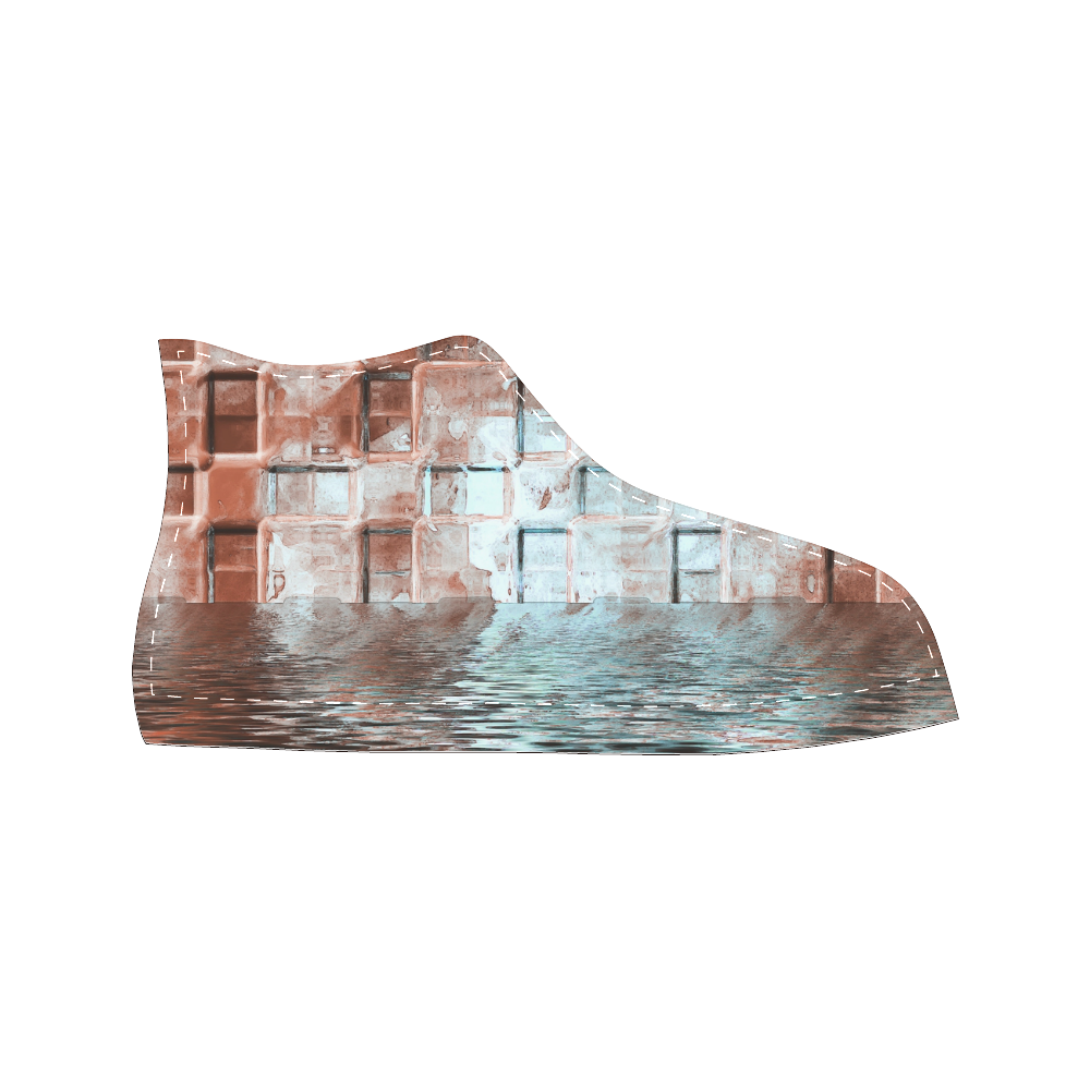 Bronze SeaGate - Jera Nour Men’s Classic High Top Canvas Shoes /Large Size (Model 017)