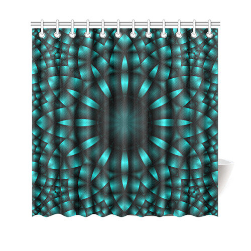 Alien Mint Shower Curtain 69"x70"
