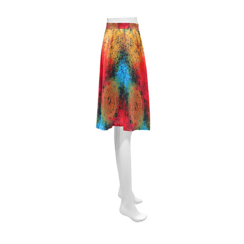 Colorful Goa Tapestry Painting Athena Women's Short Skirt (Model D15)