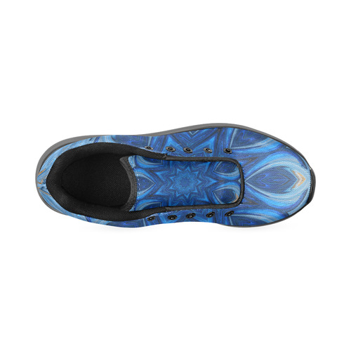 Blue Blossom Mandala Women’s Running Shoes (Model 020)