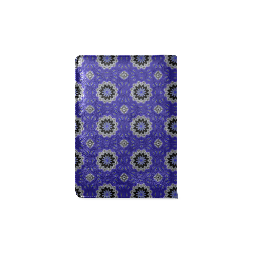 Blue and Black Floral Custom NoteBook A5