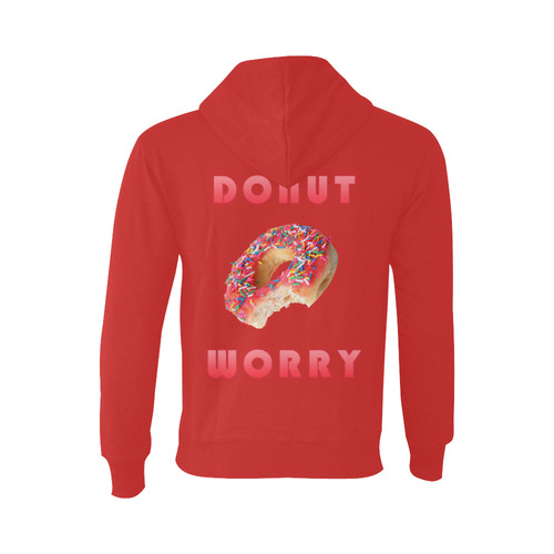 Funny Red Do Not Donut Worry Oceanus Hoodie Sweatshirt (NEW) (Model H03)