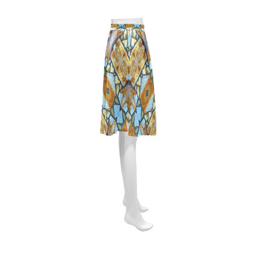Columns Stone Pattern Athena Women's Short Skirt (Model D15)