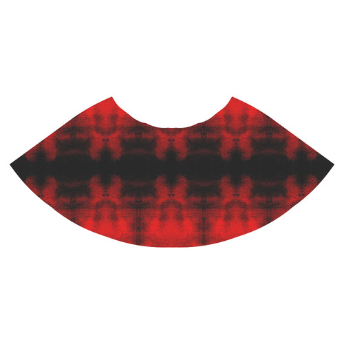 Red Black Gothic Pattern Athena Women's Short Skirt (Model D15)